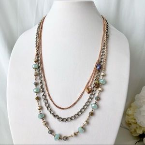 Juicy Couture Blue Lavender Long Necklaces